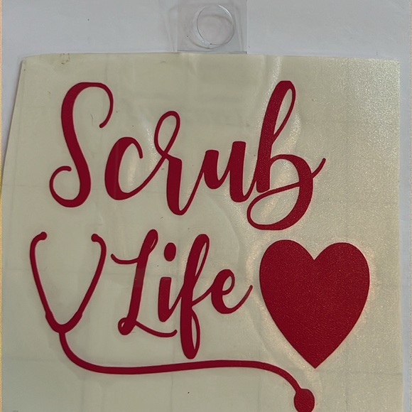 New sticker decal indoor outdoor car window or wall scrub life - Picture 2 of 2